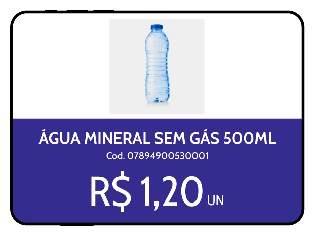 Tela do aplicativo Consulta Preço integrado ao Sistema PDV