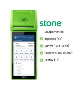 Sistema PDV em maquininha Smart POS Stone