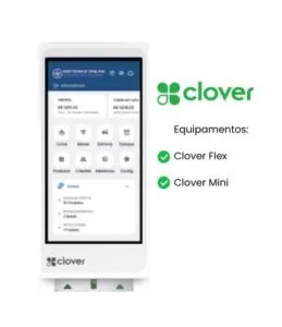 Sistema PDV em maquininha Smart POS Clover