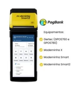 Sistema PDV em maquininha Smart POS PagBank