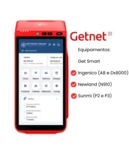 Sistema PDV em maquininha Smart POS Getnet