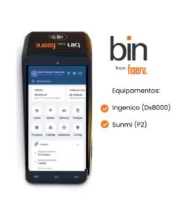 Sistema PDV em maquininha Smart POS Bin