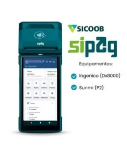 Sistema PDV em maquininha Smart POS Sicoob Sipag